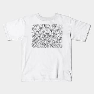 Thousands of paper lanterns Silhouette Kids T-Shirt